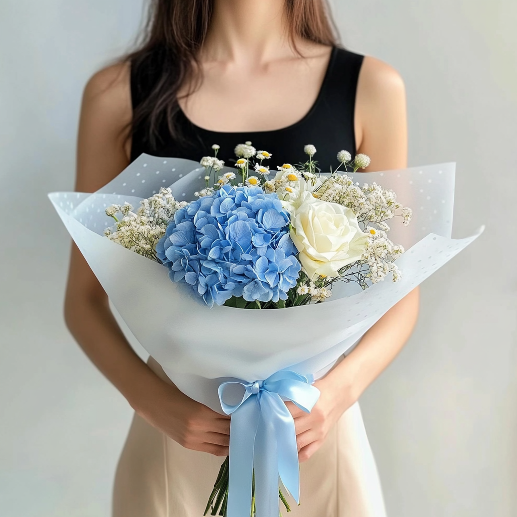 buchet_scoala_hortensie_trandafir_musetel_inceput_scoala_flori_brasov