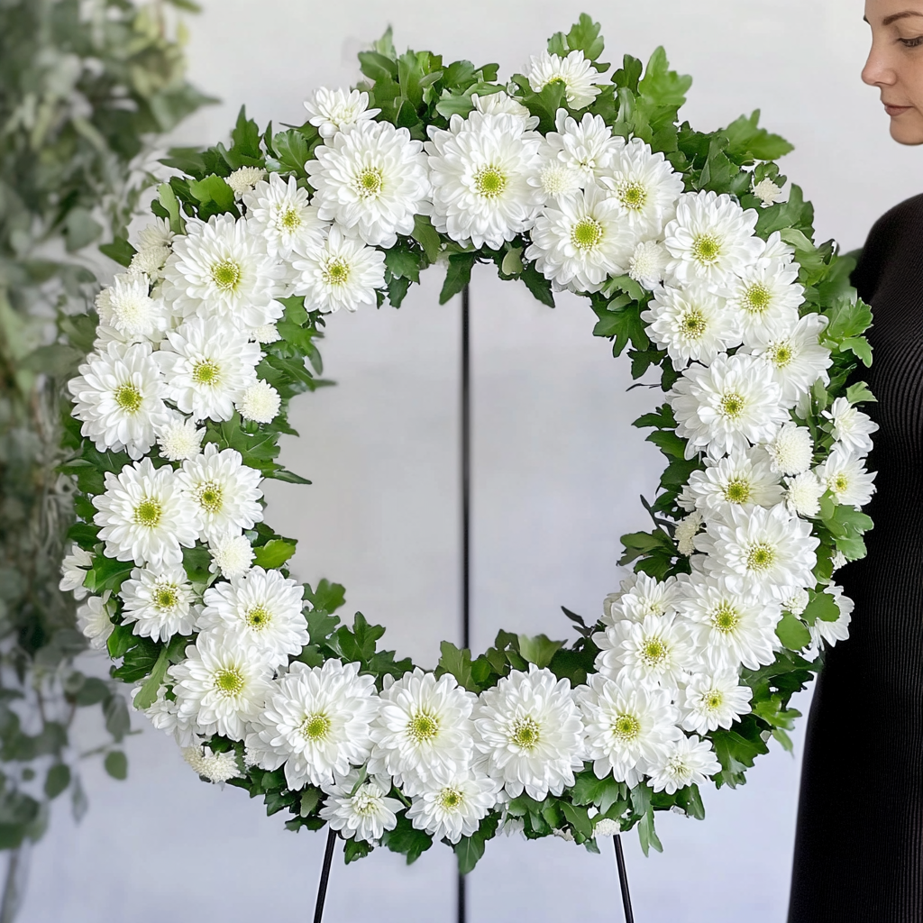 coroana-funerara-crizanteme-albe-brasov