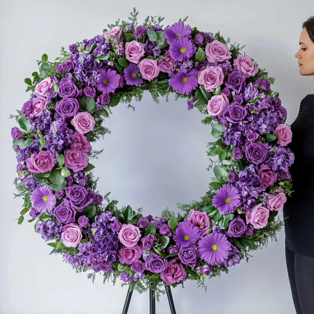 coroana-funerara-trandafiri-santini-lila