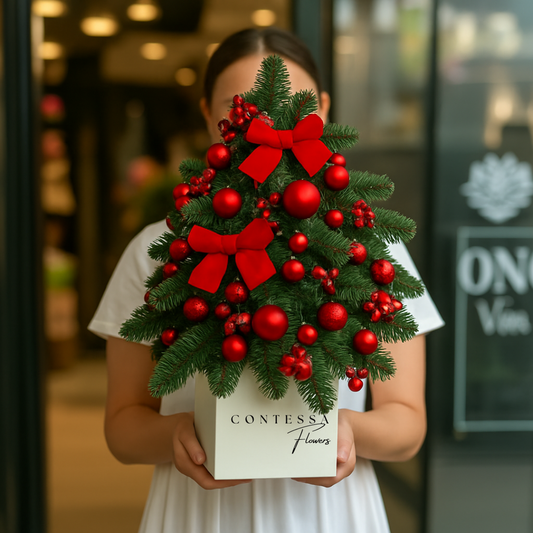 bradut_craciun_red_elegance_brad_impodobit_brasov