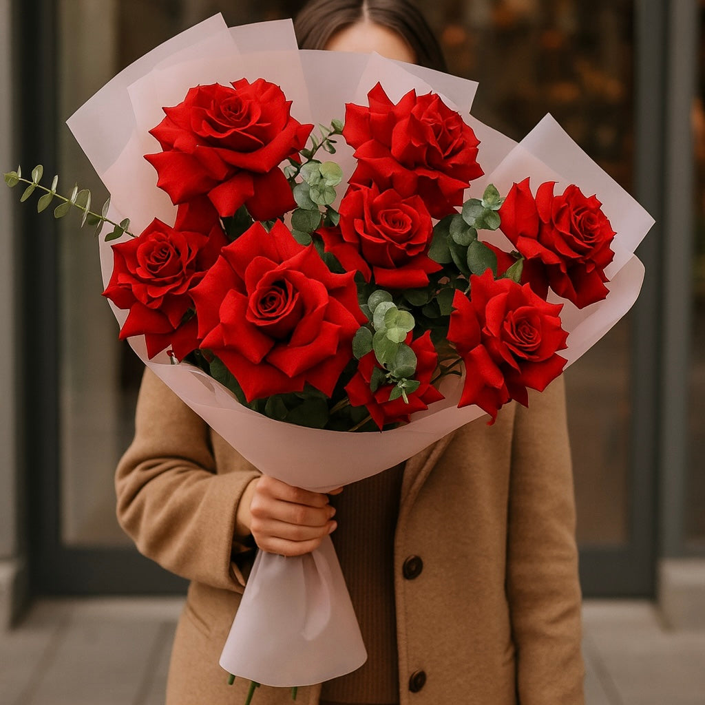 buchet_7_trandafiri_deluxe_rosii_brasov