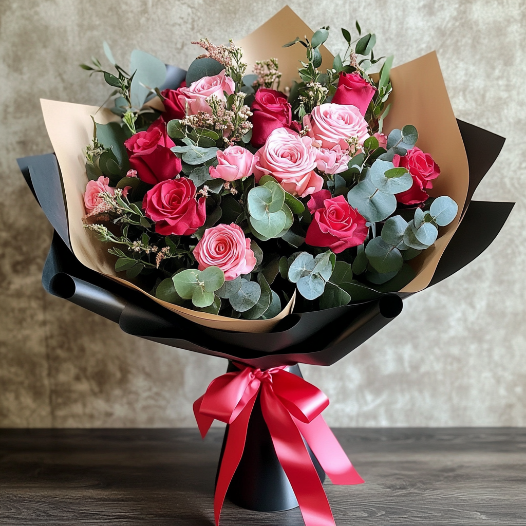 buchet trandafiri mix Contessa Flowers Brașov