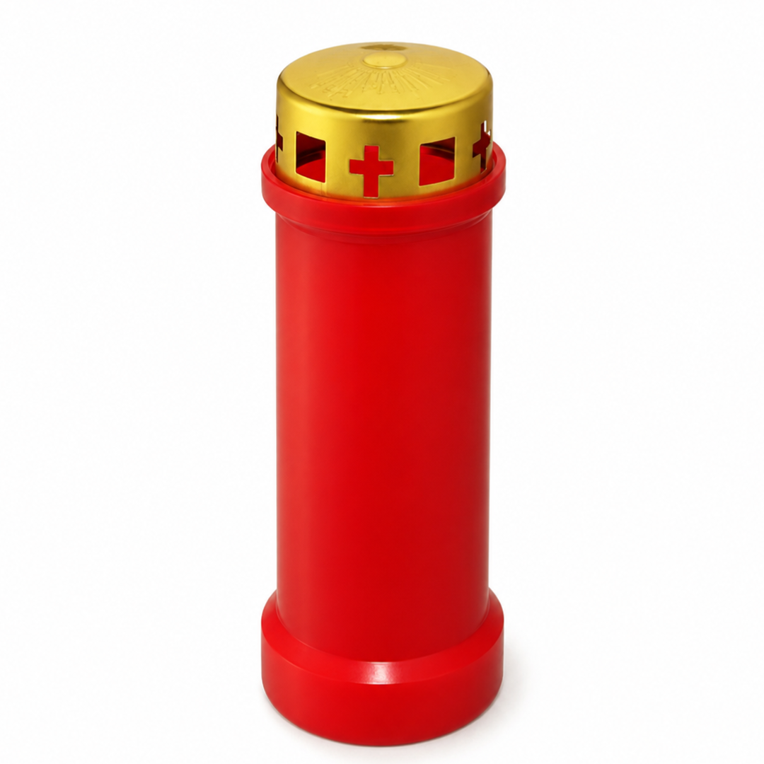 candela-plastic-rosu-produse-funerare-brasov