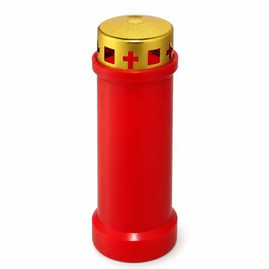 candela-plastic-rosu-produse-funerare-brasov